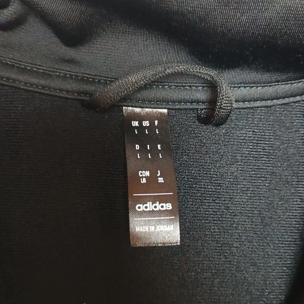 Adidas Sweatshirt Mens L Black Camo Full Zip Essentials Fleece Pockets IM5167